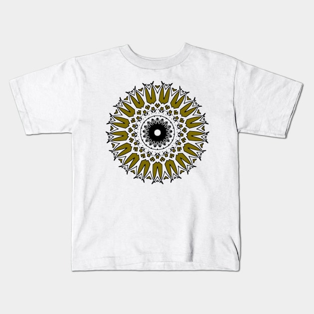 Sacred Geometry Mandala Kids T-Shirt by GR-ART